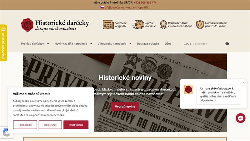 Historické darčeky