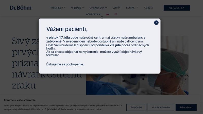 Očná ambulancia Dr. Böhma