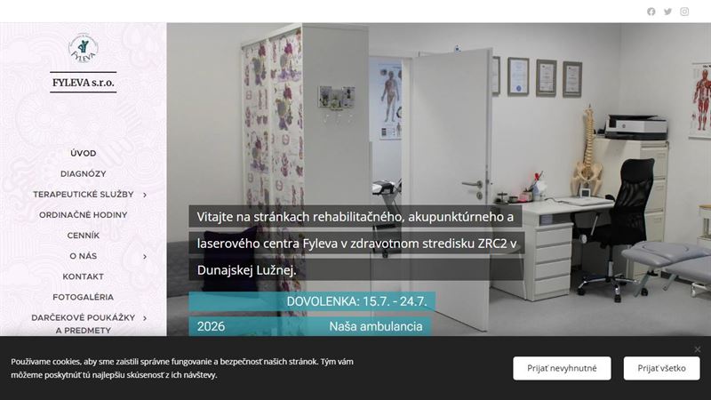 Rehabilitačná a akupunktúrna ambulancia Fyleva