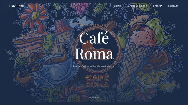 Roma • café • cukráreň