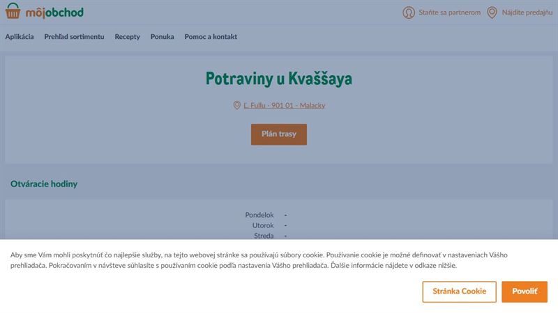 Potraviny u Kvaššaya