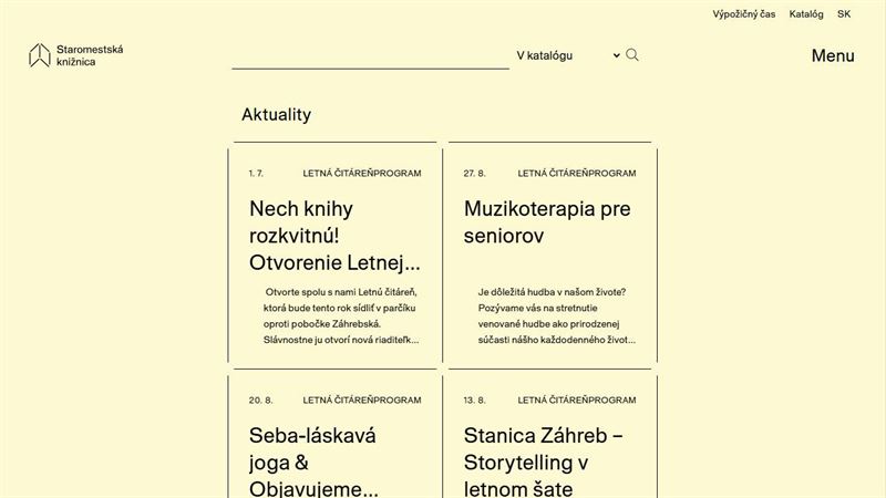 Staromestská knižnica - Gaštanová