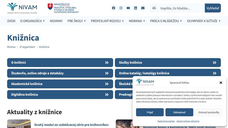 ba_way_406004026 Oddelenie knižničných a informačných služieb NIVaM