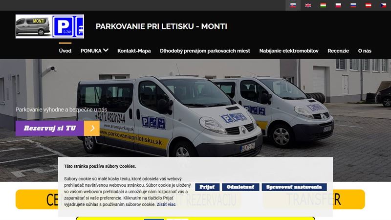 Parkovanie pri letisku - MONTI