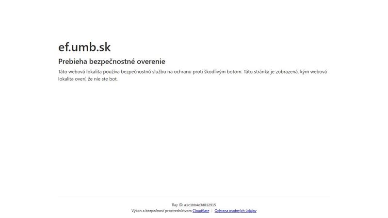 Ekonomická fakulta UMB