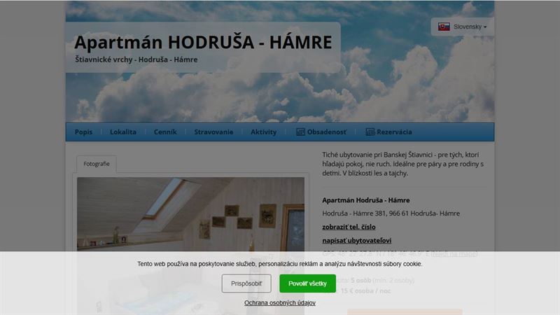 Apartmán Hodruša - Hámre