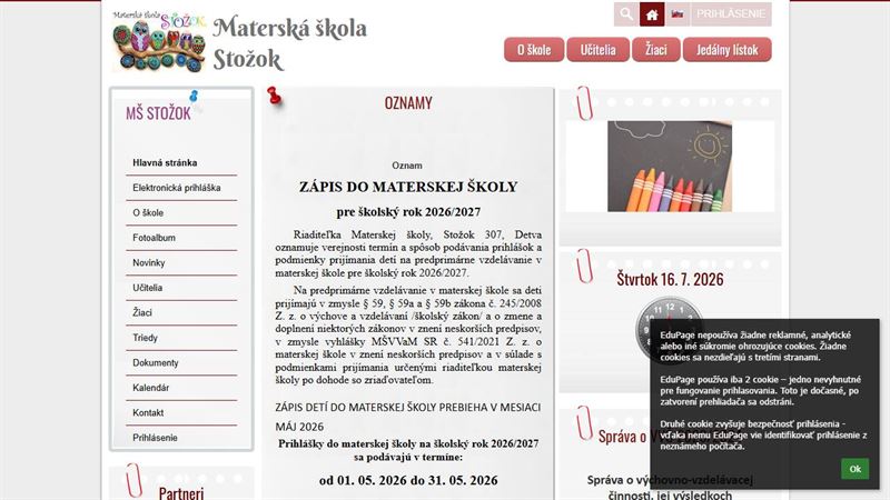 Materská škola Stožok