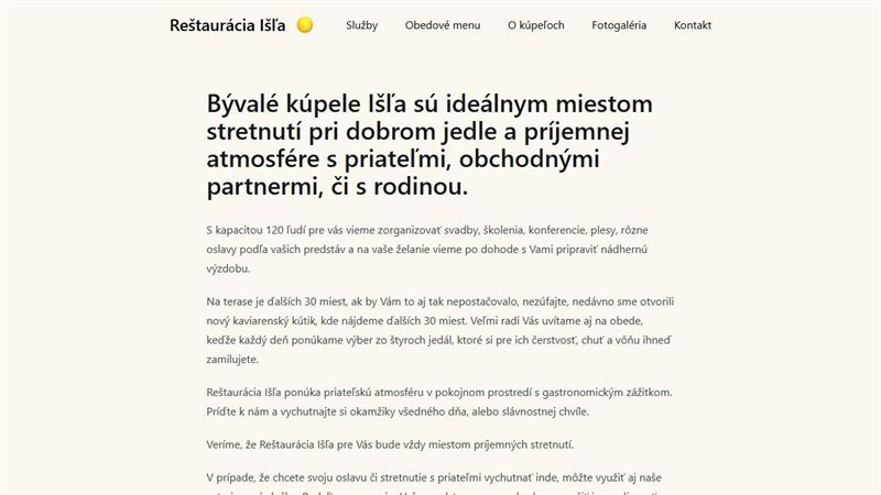 Reštaurácia Išľa