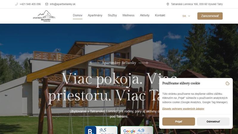 Apartmány Belianky
