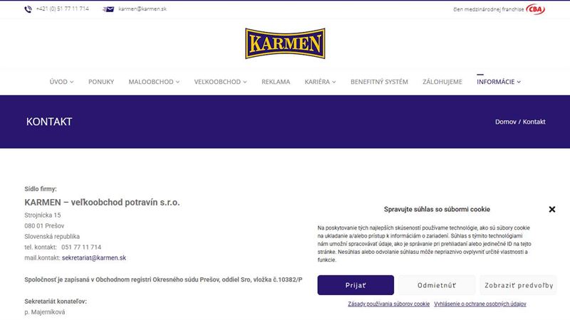 KARMEN - veľkoobchod potravín s.r.o.