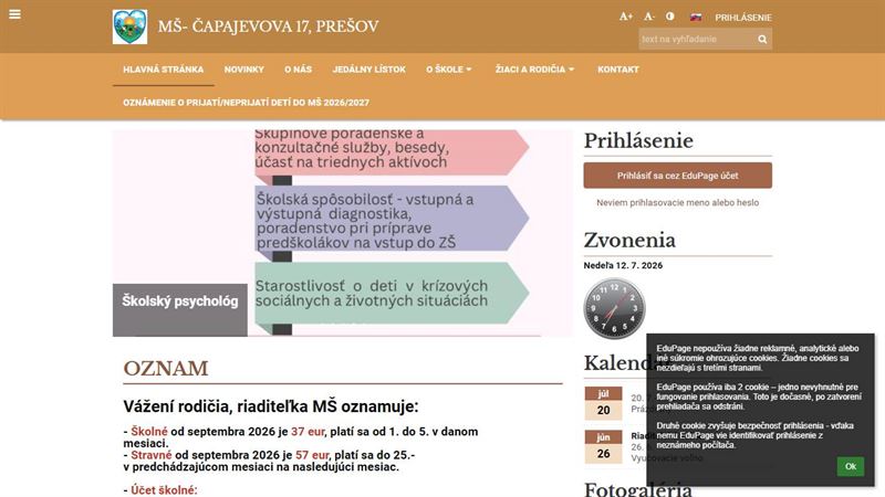 po_row_00696 Materská škola Čapajevova