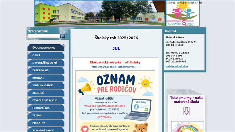 po_row_00701 Materská škola Ľudovíta Štúra