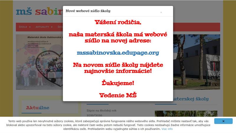 Materská škola Sabinka