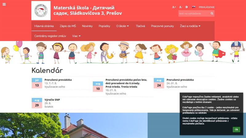 Materská škola Sládkovičova s vyučovacím jazykom ukrajinským