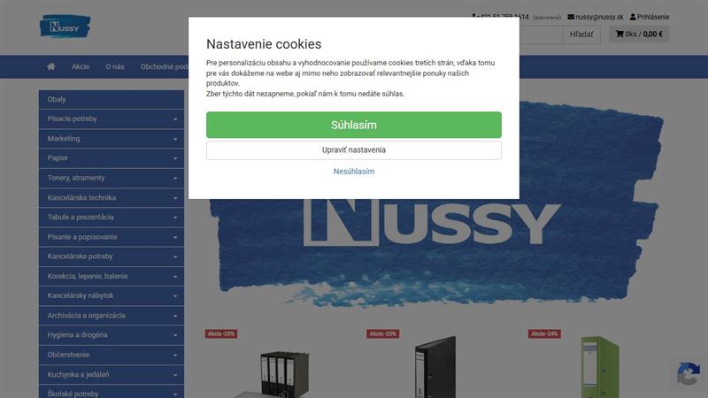 NUSSY - kancelárske a školské potreby