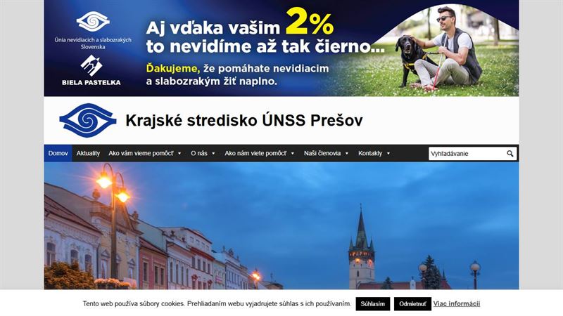 Únia nevidiacich a slabozrakých Slovenska - krajské stredisko Prešov