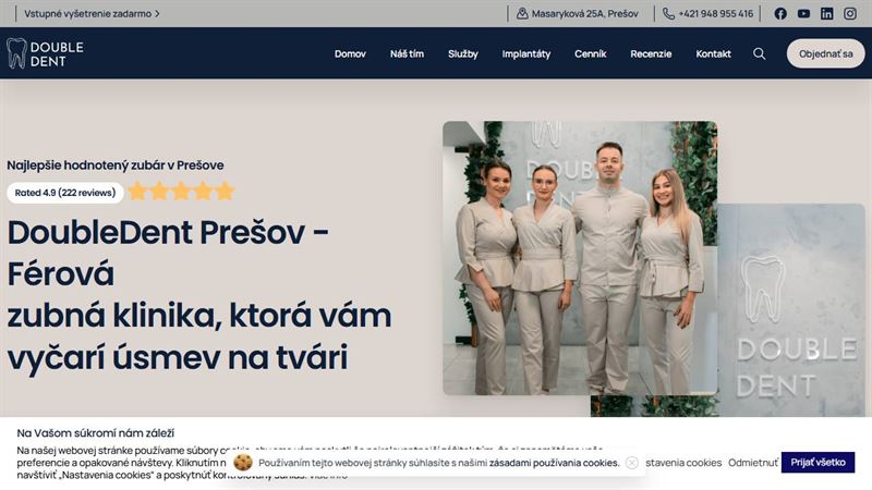 Zubná ambulancia DoubleDent Prešov