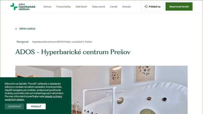 po_row_01669 Hyperbarické centrum ADOS Prešov