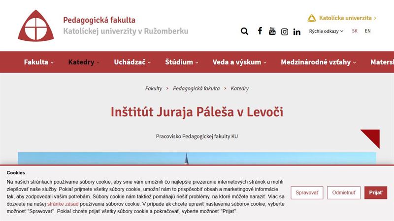 Inštitút Juraja Páleša v Levoči