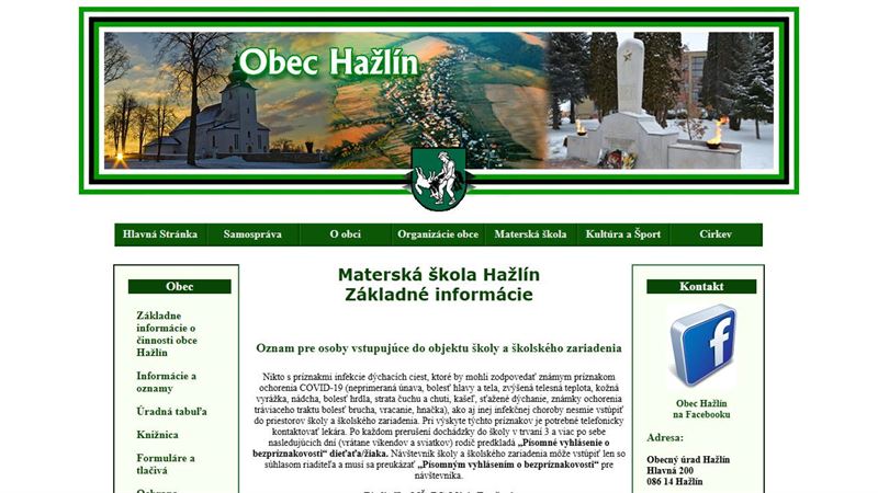 Materská škola Hažlín