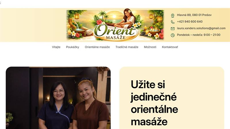 Orient Masáže