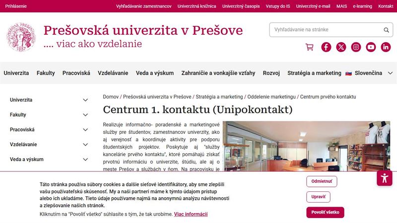 po_row_02586 Centrum prvého kontaktu (Unipokontakt)