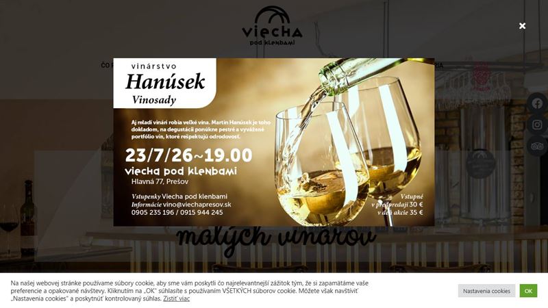 Viecha pod klenbami - vináreň a vinotéka