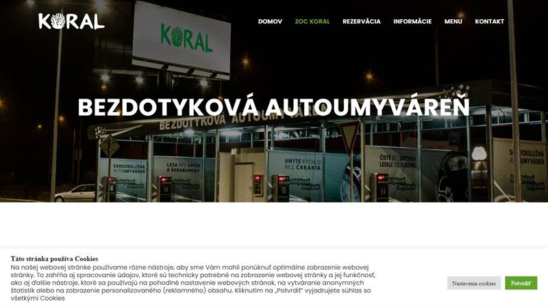 Bezdotyková Autoumyváreň - ZOC Koral