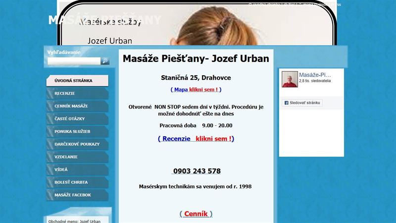 Masáže Piešťany- Jozef Urban
