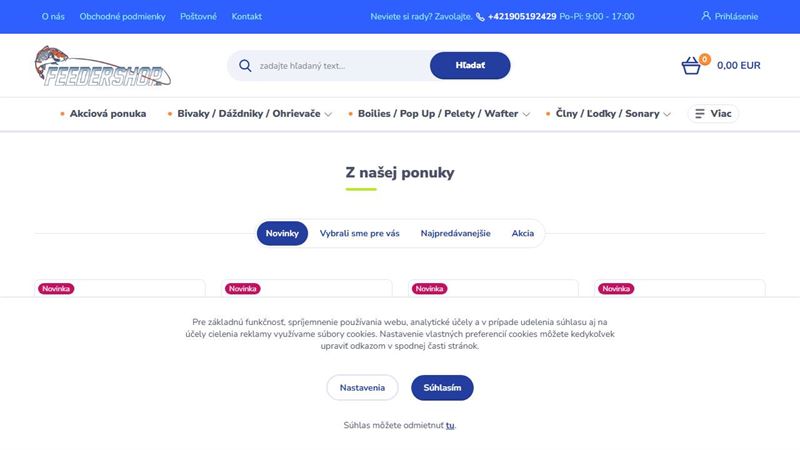 Rybárske potreby u Jociho