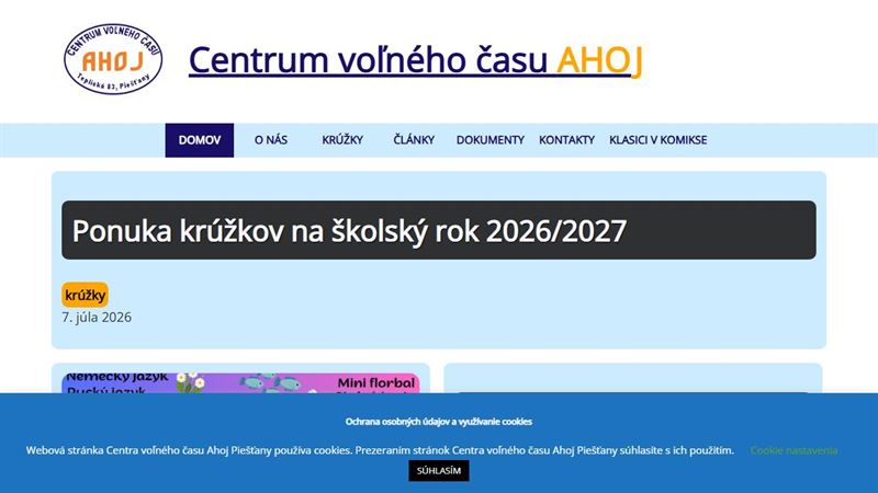 tt_node_725243771 Centrum voľného času Ahoj