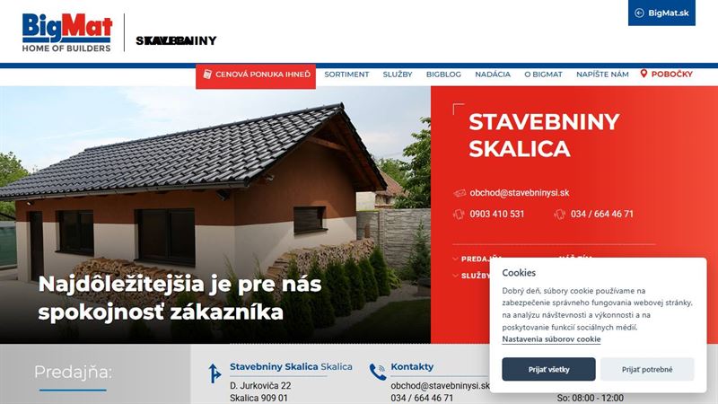 BigMat Stavebniny Skalica