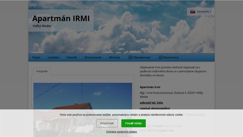 Apartmán Irmi