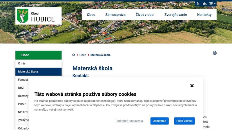 Materská škola s vyučovacím jazykom maďarským Hubice