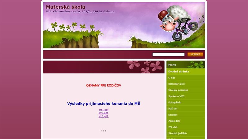 Materská škola Sídlisko Clementisove sady