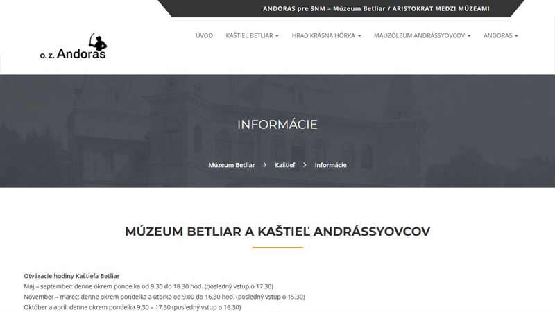 website_00032 Kaštieľ Betliar