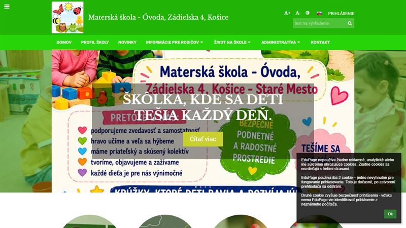 website_00153 Materská škola - Óvoda Zádielska 4