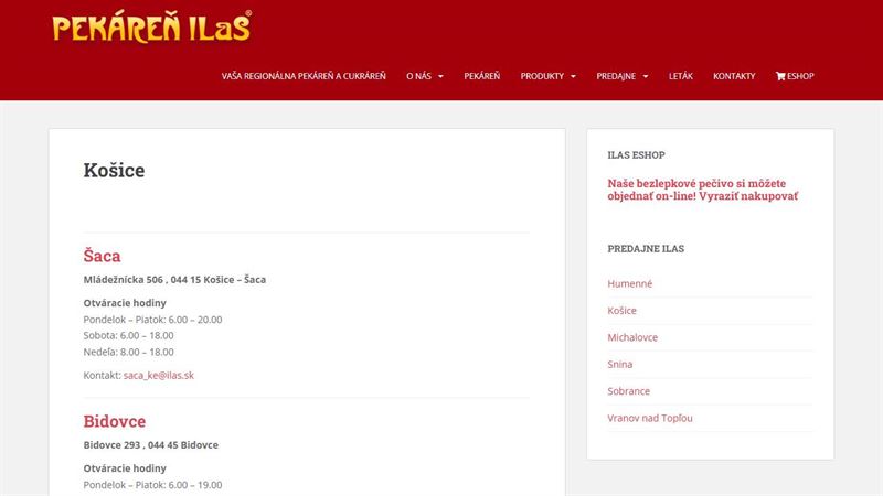 website_00419 Pekáreň ILaS