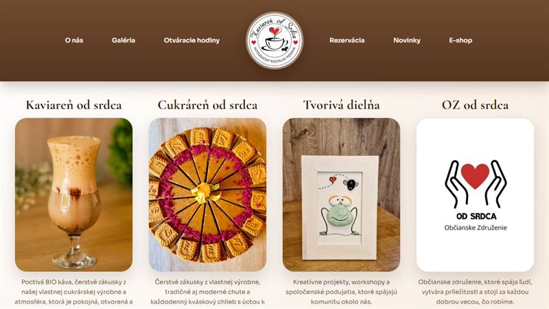 website_00435 Kaviareň od srdca
