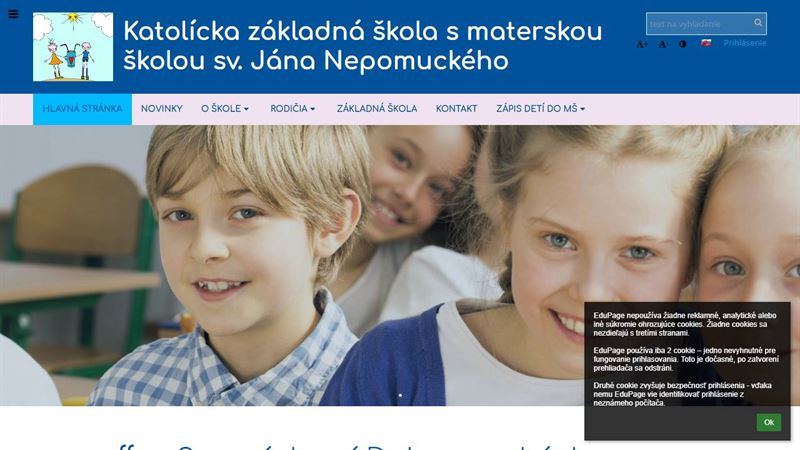 website_00459 Katolícka základná škola s materskou školou sv. Jána Nepomuckého