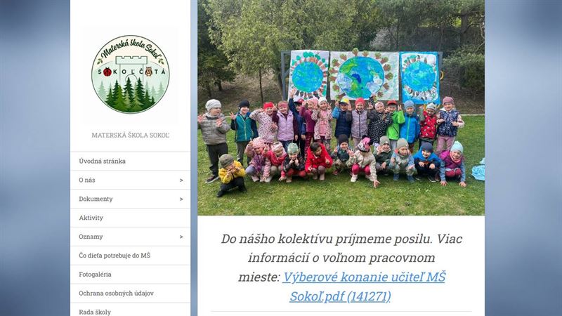 website_00479 Materská škola Sokoľ