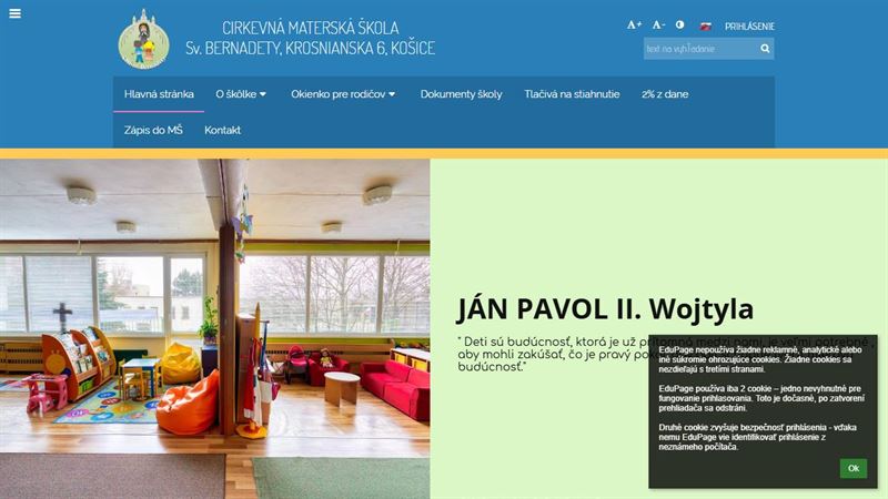 website_00516 Cirkevná materská škola sv. Bernadety