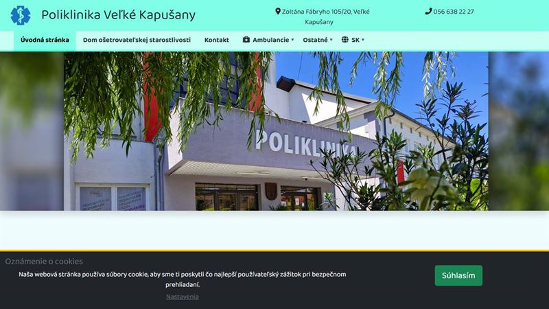 website_00579 Poliklinika Veľké Kapušany