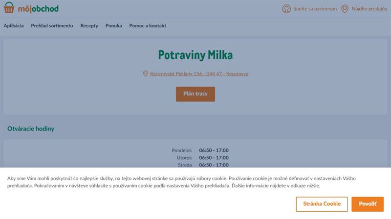 Potraviny Milka