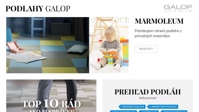 Podlahy Galop