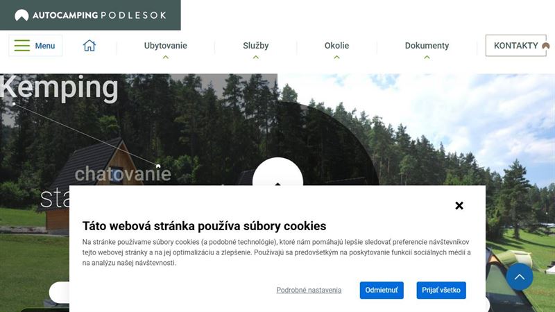 website_01617 Autocamping Podlesok