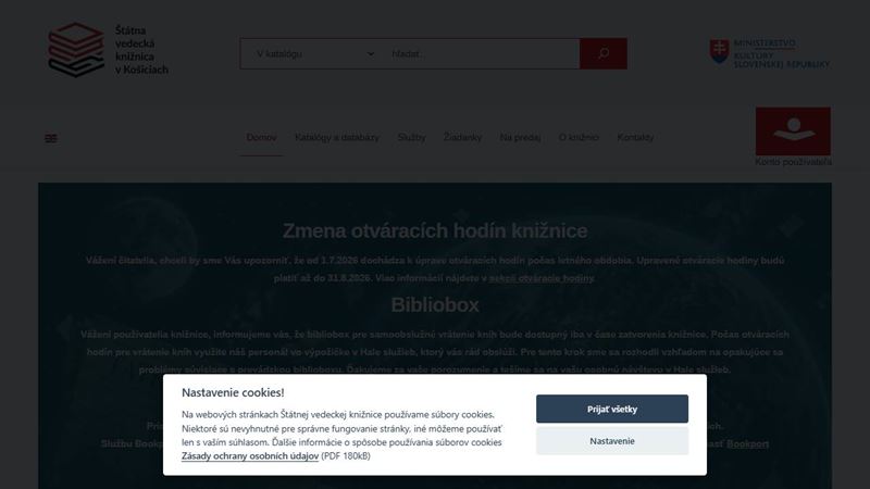 Štátna vedecká knižnica - (študovňa historických fondov a regionálnej literatúry)