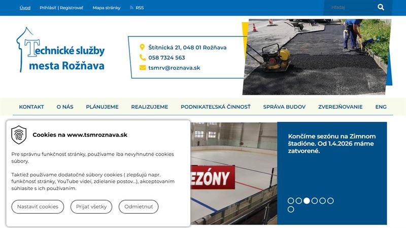 website_01837 Technické služby mesta Rožňava