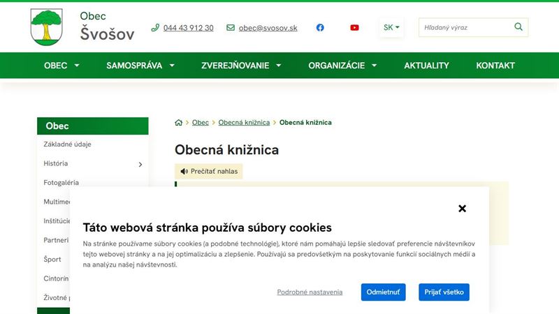 za_node_10536464519 Obecná knižnica Švošov