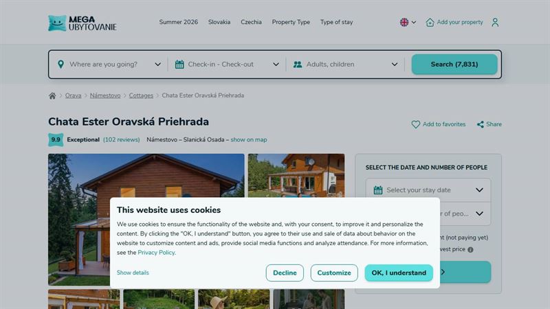 za_node_10574187432 Chata Ester Oravská priehrada